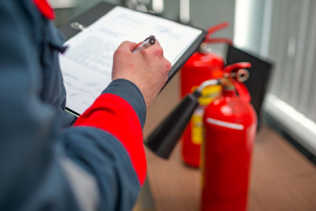 completing a commercial fire inspection