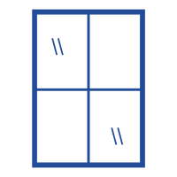 BDAs Low-E Glass Windows Dark Blue